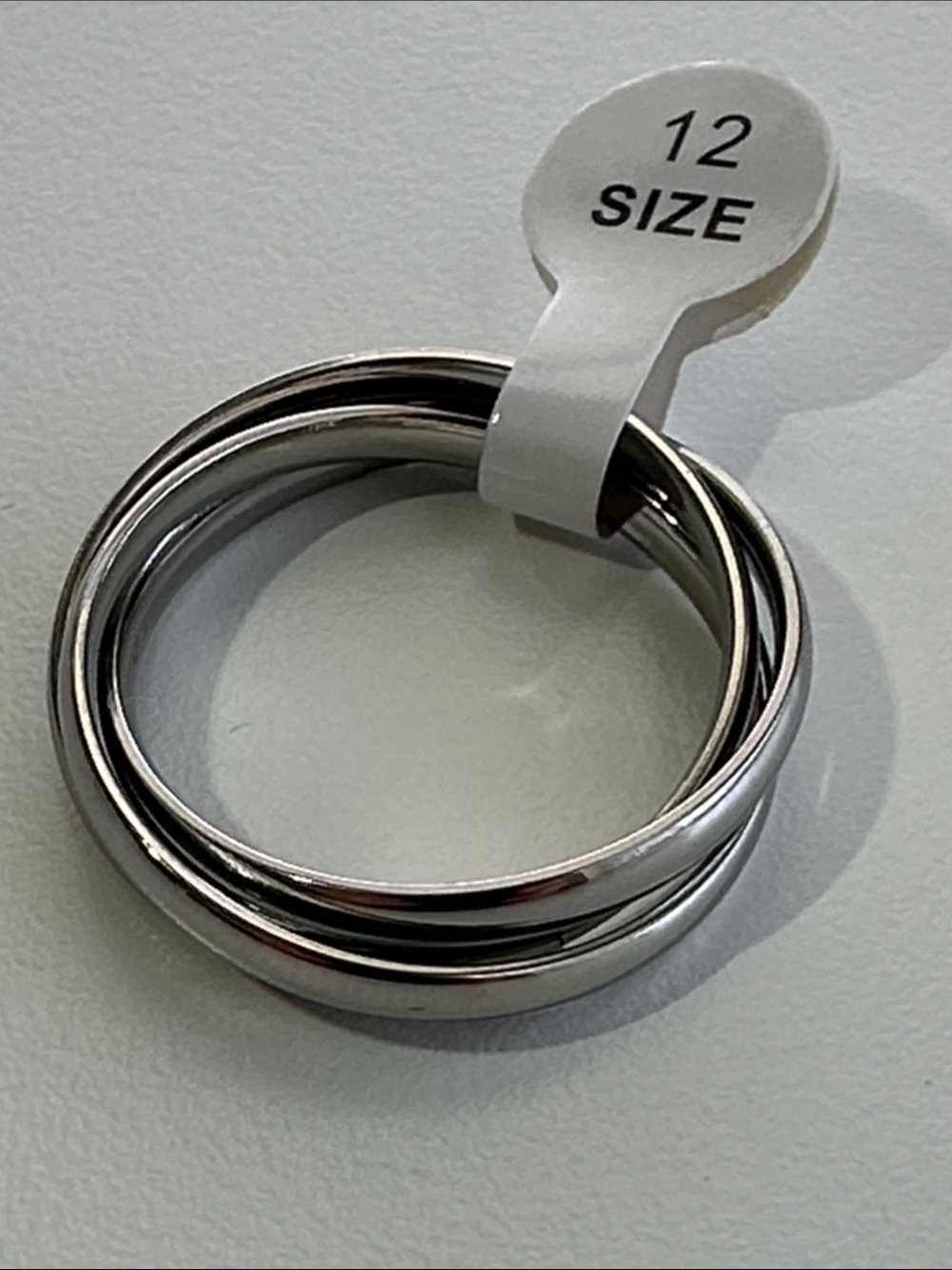 Stainless steel Triple Band Stack Ring